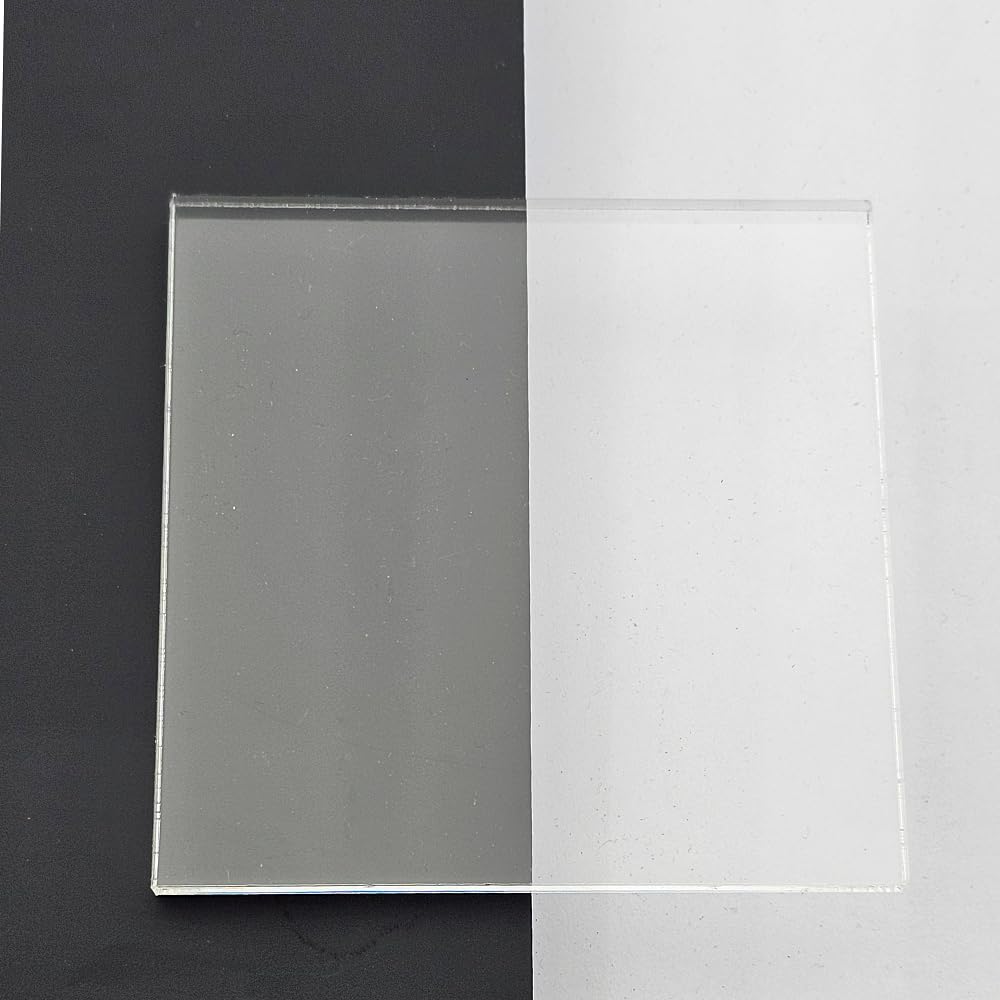 Placa de corte de PMMA de vidrio acrílico, transparente, grosor del material y tamaño a elegir (500 x 900 mm, 3 mm de grosor)
