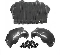 Parts N Go Fender Liner & Engine Under Cover Set w/Clips for 2007-2013 Silverado 1500 Front Driver & Passenger Side Left Right GM1228139 GM1248183 GM1249183 22781371 20953678 22779790