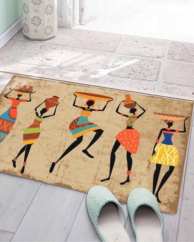 Zandzinjten Non Slip Bath Mat for Bathroom Floor Tub, Folk