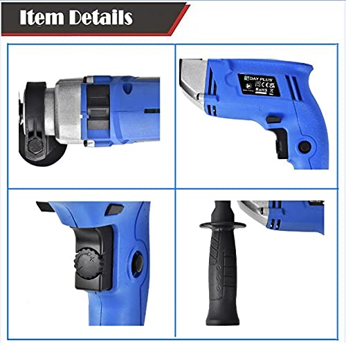850W Bohrhammer Schlagbohrmaschine Bohrmaschine 3000RPM Variabler Geschwindigkeit, Elektrischer Schlagbohrer Bohrer für… – Bild 8