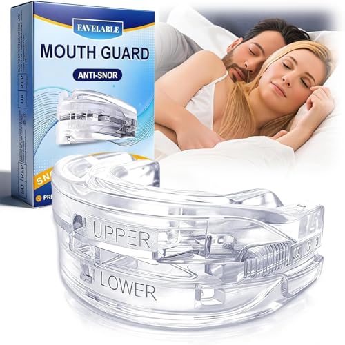 Ferula Antironquidos,Antirronquidos Férula Dental para dormir,Férula Dental Nocturno Antironquidos,Cómodo y Reutilizable para un Sueño Tranquilo,para Hombres y Mujeres