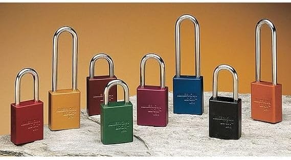 Orange Safety Lock-out Padlock Keyed Different
