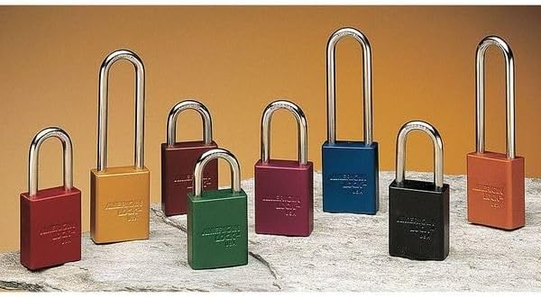 Orange Safety Lock-out Padlock Keyed Different