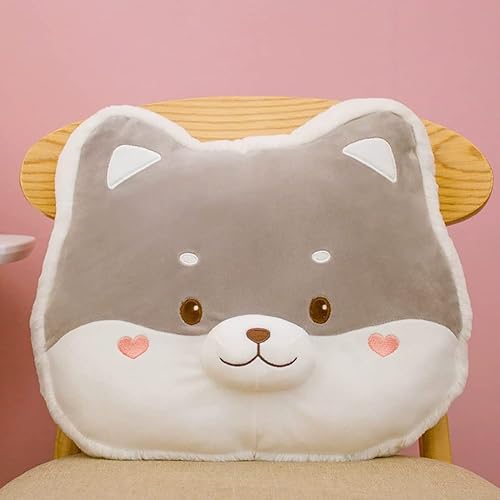 Miniatura 2 de Almohada de peluche de perro Husky para abrazar, lindo animal de peluche, almohada suave de peluche de dibujos animados almohada para dormir, cojín