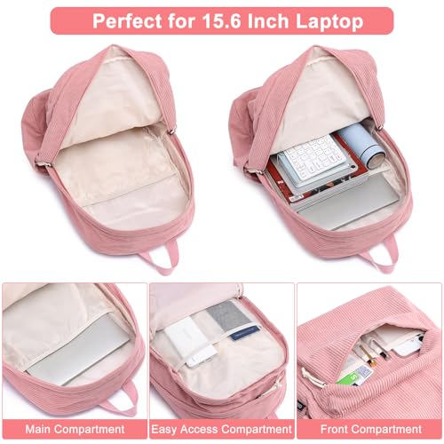 Image of ZUBOND Backpack for School Girls and Boys, Lightweight School Bookbag for Teens, College Students Women & Men, Cute Large Laptop Backpack Fits 15.6 Inch Notebook