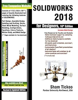 Paperback SOLIDWORKS 2018 for Designers, 16th Edition Book