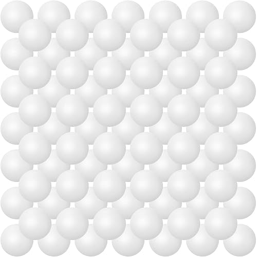 100 Pack Balls Table Tennis Balls Multi Colored Balls 40mm Plastic Balls 40mm Beer Balls Bulk Small Balls Washable Game Balls for Carnival Pool Games, Party Decoration Pet Toy Sports