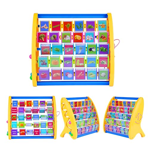 Image of FLYI STEM 3-in-1 Educational Toy Set for Kids, Vegetable Names with Images, 3+ Years Activity Toy for Toddlers, Learning Shelf Toys, Lacing & Tracing Toy | Best Return Gift Toys for Kids