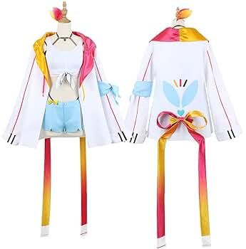 星川サラ コスプレ バーチャル Vtuber織姫星 ウィッグ付き　Mサイズ 星川サラ コスプレ バーチャル Vtuber織姫星 ウィッグ付き Mサイズ