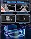 Kimimara Cyberpunk LED Brille - Party Leuchtbrille Leuchtende Visor Glasses Neon Rave Brille LED Leuchtbrille LED Sonnenbrille Kostüme für Karneval Halloween - High Tech