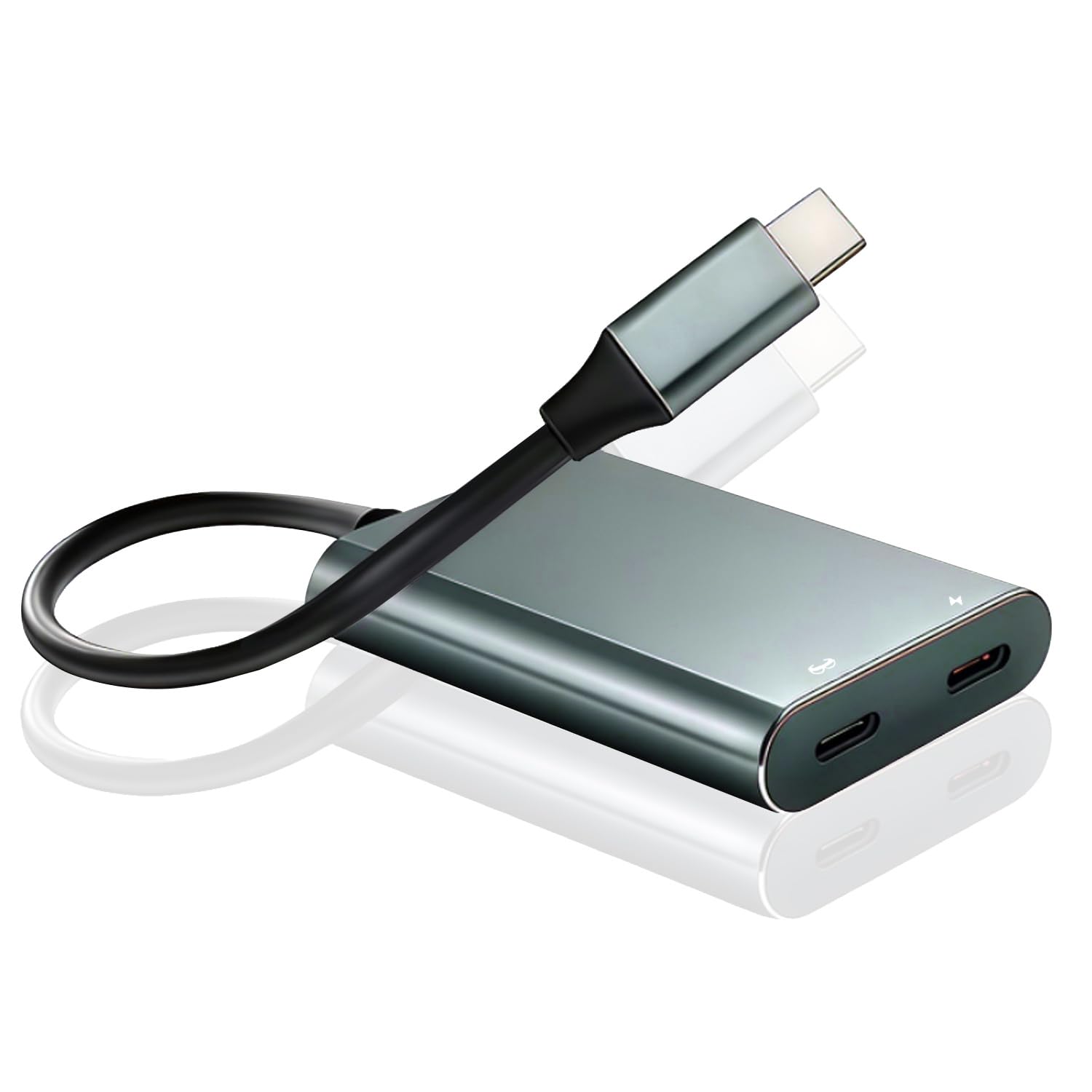 XREAL Adaptateur de charge et de lecture USB C vers lunettes AR pour XREAL One/Air 2 Pro, Rokid, Viture, compatible ROG Ally, Switch2, Phone 17 16 15, prend en charge la charge rapide de 65 W et 60 Hz