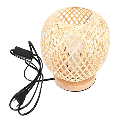 CRILSTYLEO 1Pc Lámpara De Escritorio De Bambú De Escritorio Lámparas De Mesa De Iluminación Retro Lámparas De Escritorio De Mesa De Mesa Vintage Lámpara De Escritorio Lámpara De Escritorio