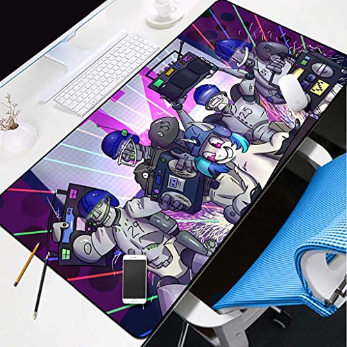 Tapis de souris gaming antidérapant avec glisse fluide robot anime