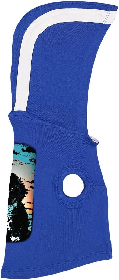 Cute Design Dog Shirt with Hoodie - Funny Dog Hoodie - Illustration Dog Clothing - Royal White, L