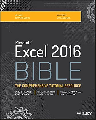 Excel 2016 Bible book cover