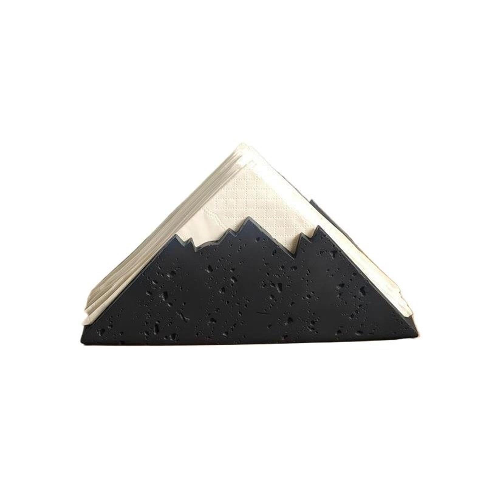 3 Servilleteros De Imitación Travertino Y Montaña Nevada para Bar