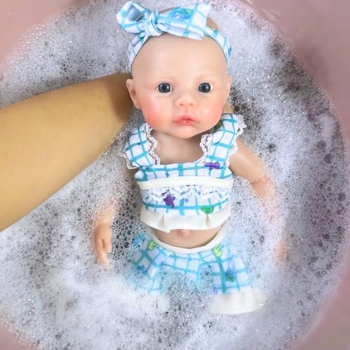Muñeca de silicona realista para niña 12 pulgadas miniatura 4