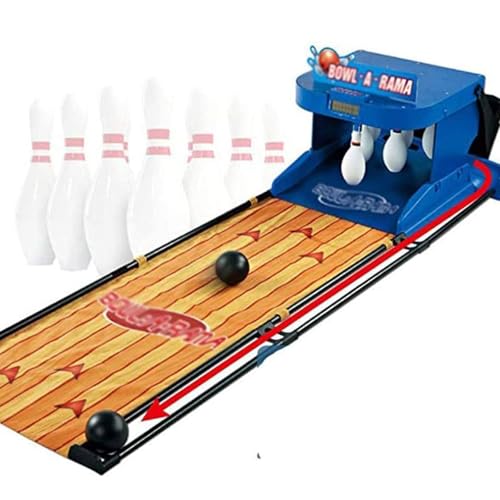 Electronic Bowling Alley Game Console - Indoor/Outdoor Bowling Sports, Easy to Use, Compact Storage, Automatic Scoring System, Fun Family Game for All Ages