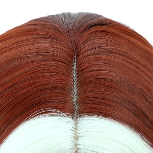 Image of PATTNIUM Brown Highlights Platinum Long Curly Middle Part Wig