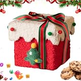 Scatole per biscotti di Natale - Contenitore indurito, scatole per dolcetti festivi, per bambini famiglia amici snack festa invernale