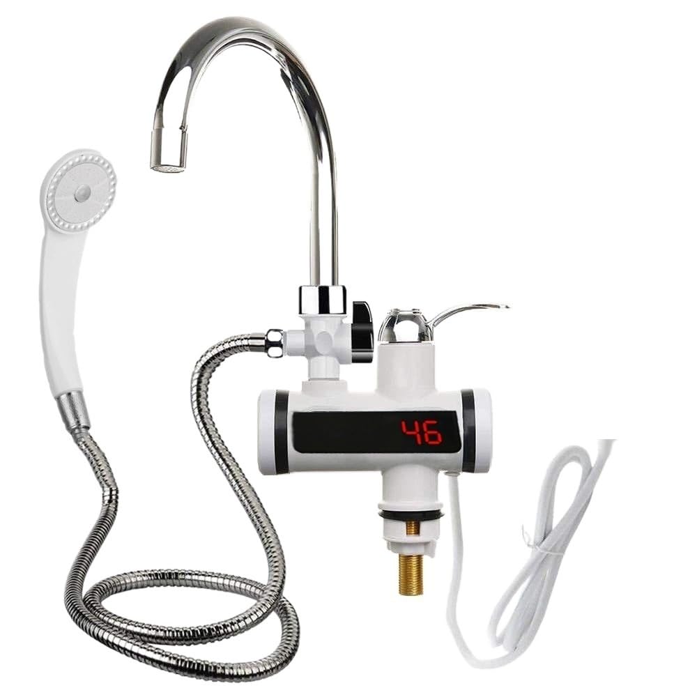 YUCHUANGYE Electric Tap Instant Hot Water Heater Shower Electric Tankless Shower Hot Water Faucet Kitchen Bathroom Instantaneous Water Heater Tap Hot Water Tap(110V Under Water-01)