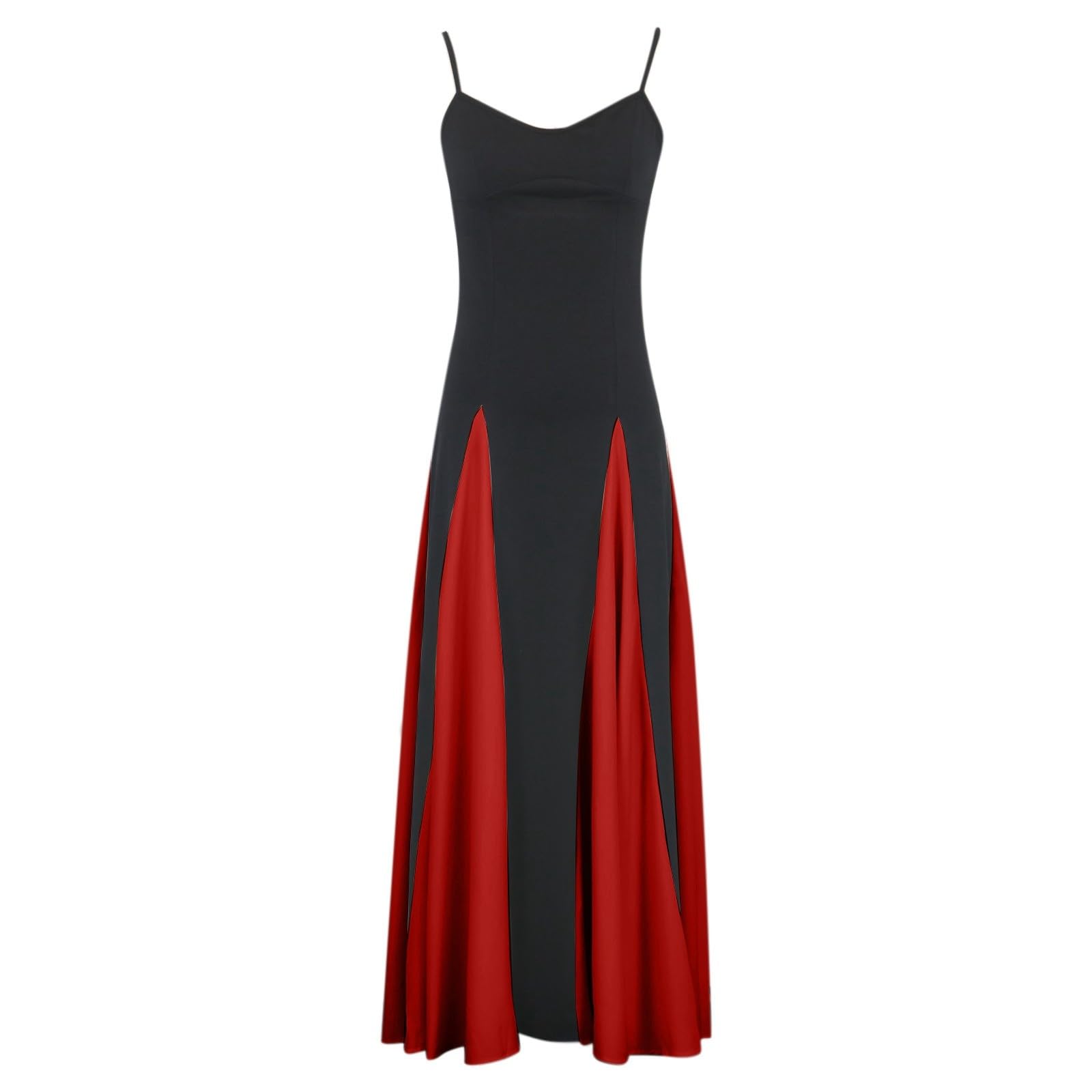 Jupe Femme Longue Robe Femme Nocturne Rendez Vous Finition Lisse Silhouette Midi Polyester Souple Col En V Plissé Léger Longueur Polyvalente Porté Facile Quotidien Couleur Variante Taille STANDARD