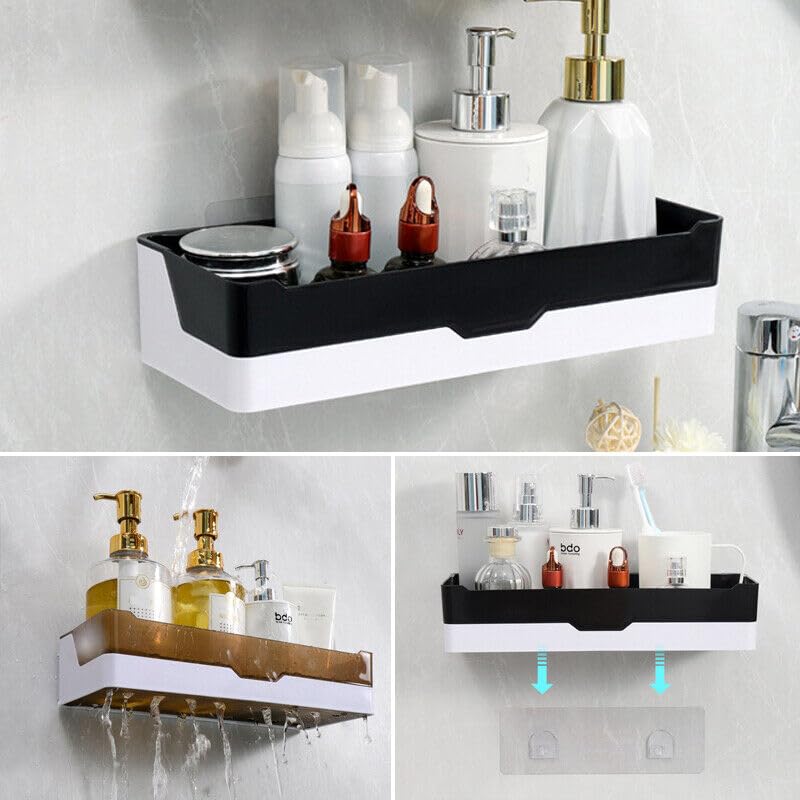 TORMUND Wall Mounted Adhesive Bathroom Shelf/Shampoo, Conditioner, Cosmetic, Bathroom Accessories Storage Wall Organizer Bathroom Shelves 2