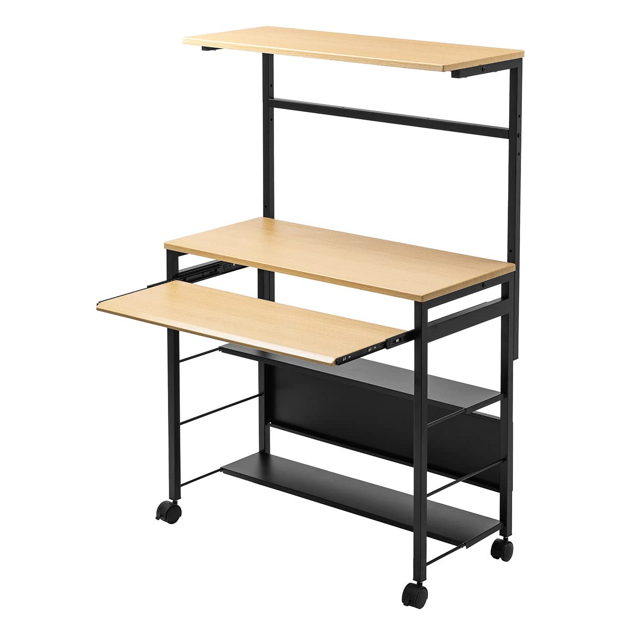 Amazon | イーサプライ パソコンデスク スリム 幅90cm 奥行43cm