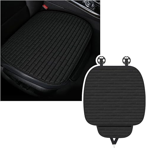 Fundas de asiento delantero de automóvil, antideslizantes y transpirables con diseño de celosía, fundas universales para asientos inferiores para