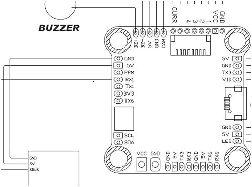 Miniatura 3 de Control de vuelo F405 Apoyo OSD Entrada 3-6S LIPO 12.6-25V para FPV RC Drone Quacopter