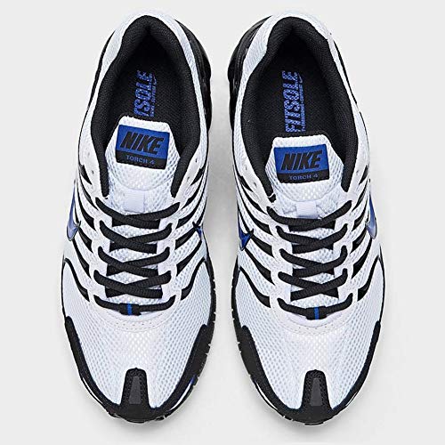 Nike Men's Air Max Torch 4 Sneaker, White/Hyper Blue/Black, 152