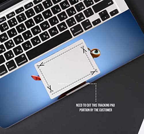 Image of BIRD'S MIND Turbo Snail Animal Printed Laptop Skin Full Wrapped Vinyl Skin Sticker Suitable for All Laptops (Free Bottom Sticker) (14 Inch)