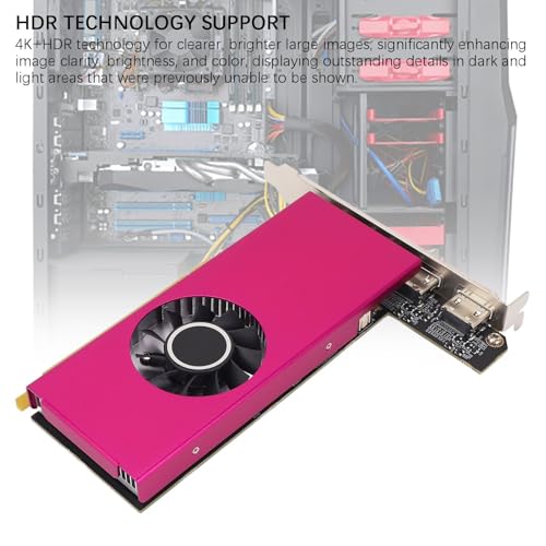 Gugxiom Graphics Card, 2GB DDR3 GPU, 64bit 902MHz Core, 1600MHz Memory with 4 HDMI Ports for W7 W10, Multi-Screen Display Support - Image 3