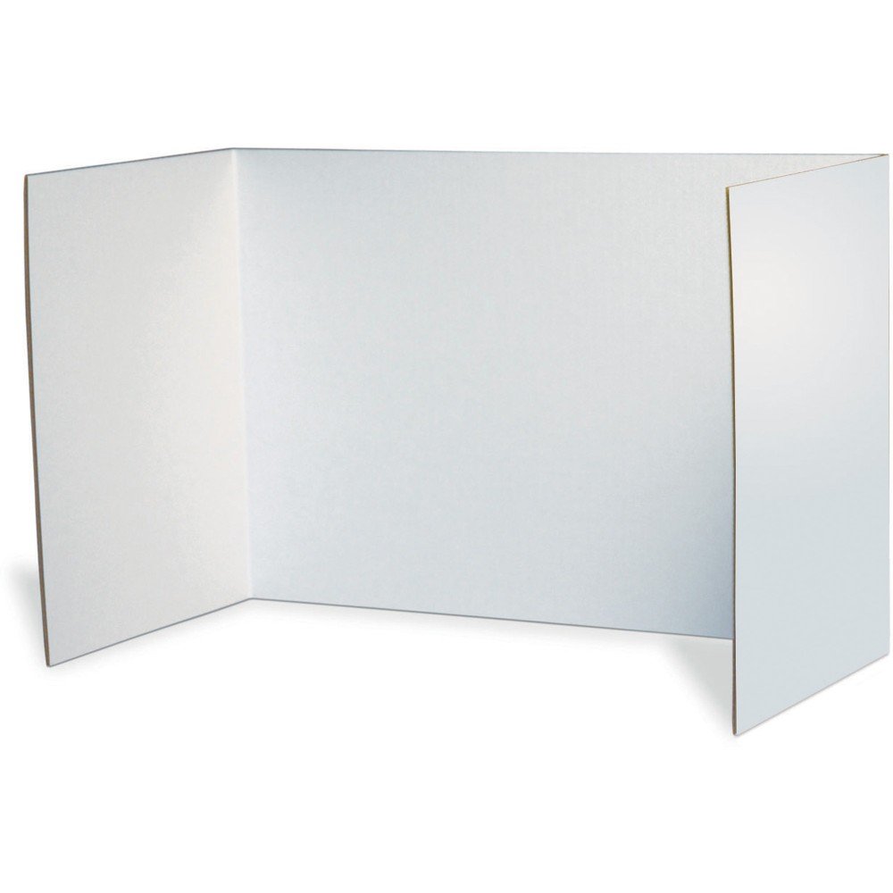 PACON Boards Privacy Screen, 16" x 48" x 0.9", White