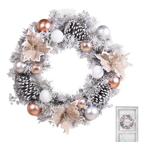 Couronnes de Noël pour porte d'entrée résistant aux intempéries - 2