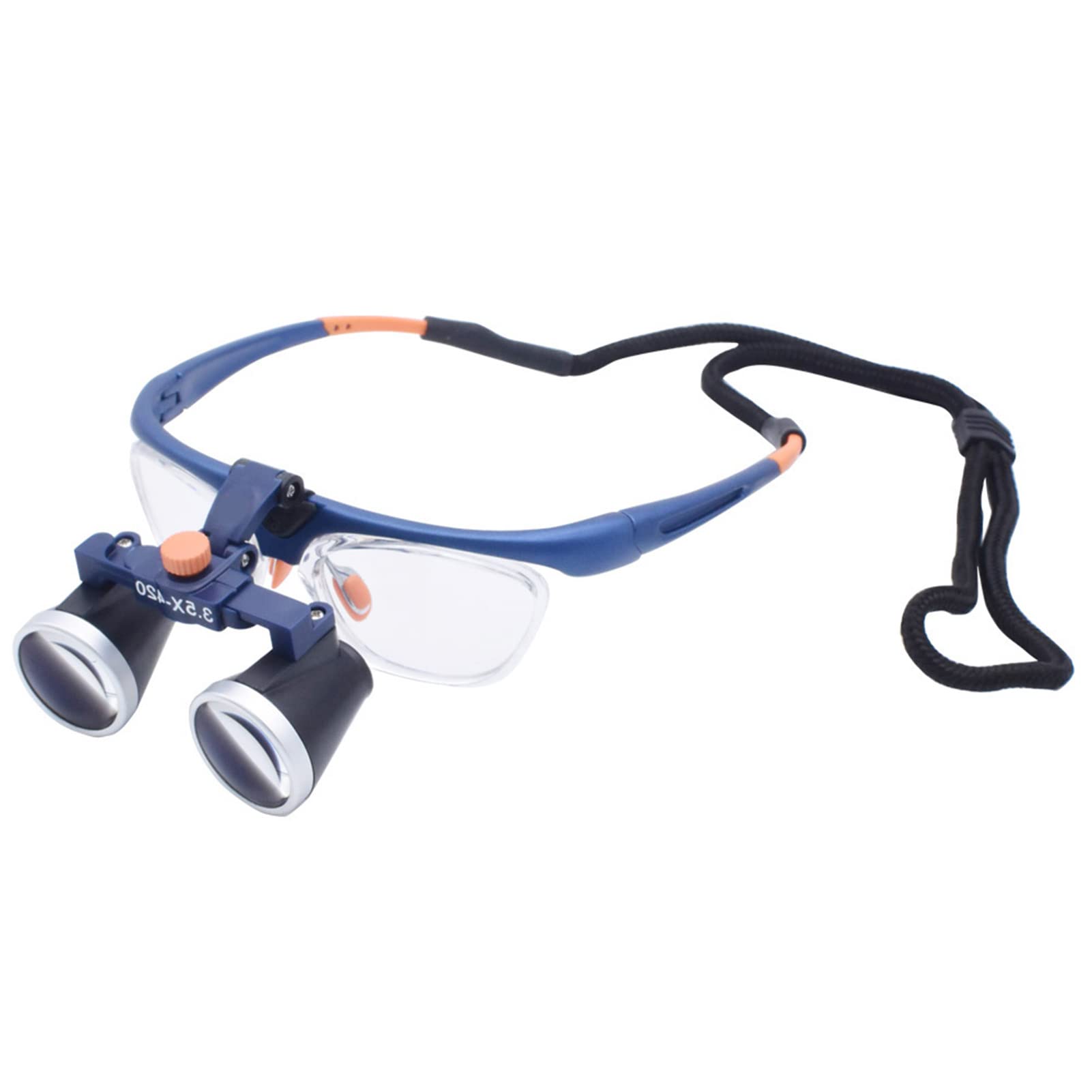 SaryEdge Magnifying Glass,Binocular Loupes Glasses Headband Magnifying Glasses Headband, Head Mount Magnifier for Hobby Crafts Close Work Warm as ever,Distance : 420mm-2.5X,Distance : 420mm-2.5X
