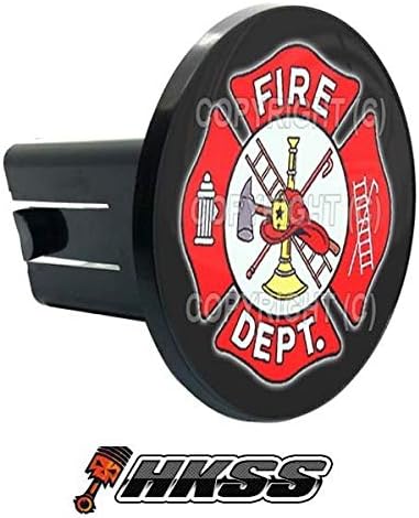 Universal Class 2 3 Tow Hitch Receiver Insert Cover Plug for FIRE DEPT Cross EGK Model-PYT-8888-3652
