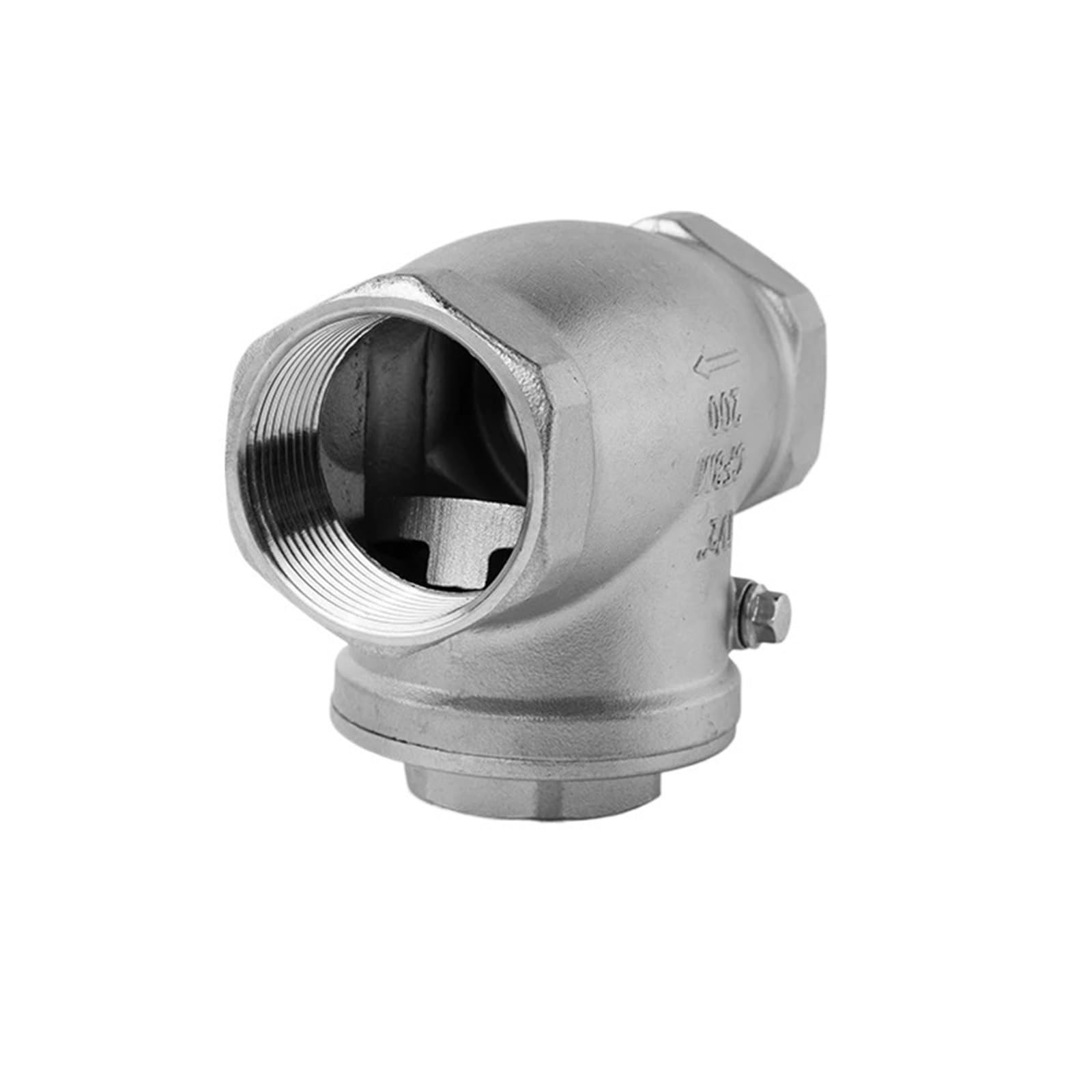 Valvole di Sicurezza Valvola di ritegno Orizzontale filettata a Battente in Acciaio Inox 304 Valvola di ritegno per Tubi dell'Acqua 4 Punti 6 Punti DN5(DN65,201material Quality)