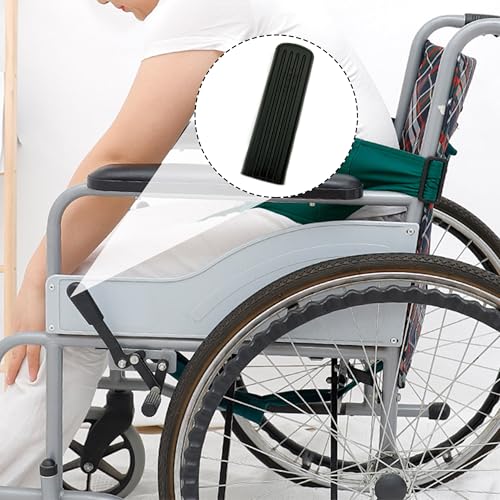 ZAHD 4 PCS Rollstuhl Bremshebelabdeckungen Rollstuhl Pvc Bremsgriff Ersatzteile Universelle Rollstuhlbremsgriff Abdeckung Bremsgriffverlängerungen Ersatzteile Für Zubehör (Schwarz)