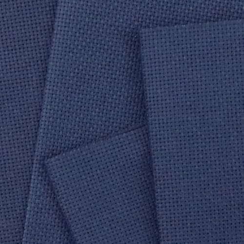 Image of KCS 4 /6 pc of 12 inch x 18 inch 30cmx45cm 18 Count Cotton Aida Cloth Cross Stitch Fabric (Navy Blue, 4 pc)