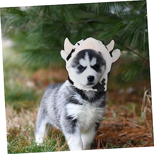 Sombrero de Peluche Vaca para Perros Disfraz miniatura 4