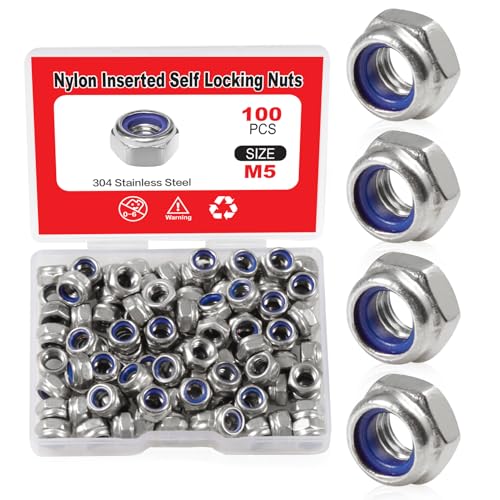 SPEEDWOX 100 PCS M5 x 0.8mmiCCT[gibgbNibgAZtbNibg304XeX|AbNbV[p[{bNXtZpbNibg