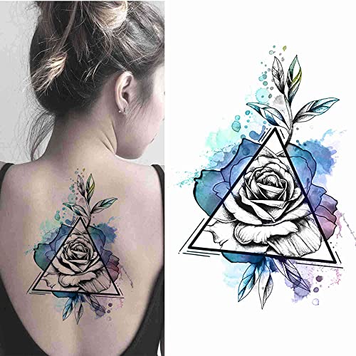 Quichic 210+ Pieces Large Sleeve Temporary Tattoos For Teens Kids Men And Women Watercolor Universe Starry Sky Astronaut Tattoo Temporary Party Favors Arm Tattoo That Lasts Long And Realistic #TOP2