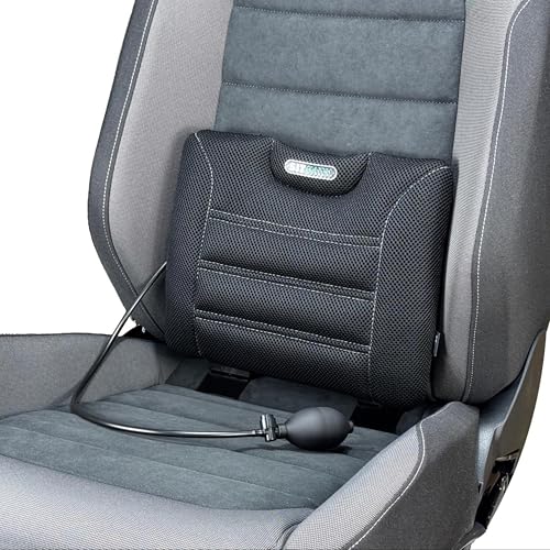 Sitback Air Universales Rückenstützkissen, aufblasbar, für Autositze, Bürostühle, Sofa, (Stoff Black Air)