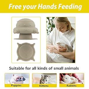 Puppy bottles for nursingpuppy milk feeders for multiple puppies nipplepuppy feeder milk bowl4 nipples silicone puppy nursing stationfeeder bowl for kittens puppiescapacity 240mlgrey   cucciolini doodles