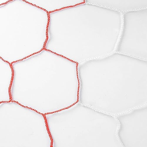 Miniatura 6 de Luwint Red de repuesto de poste de polietileno de tamaño completo para portería de fútbol, 24 x 8 pies