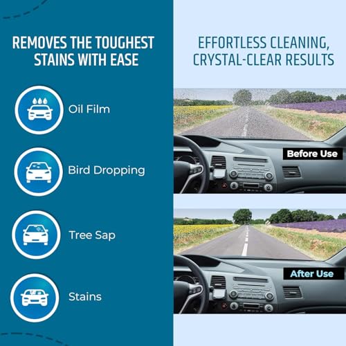Image of Robustt Concentrated Automotive Glass Wiper Cleaning Tablets, Car Windshield Washer Solid Tablets, Glass Cleaner Tablets (Pack of 10)