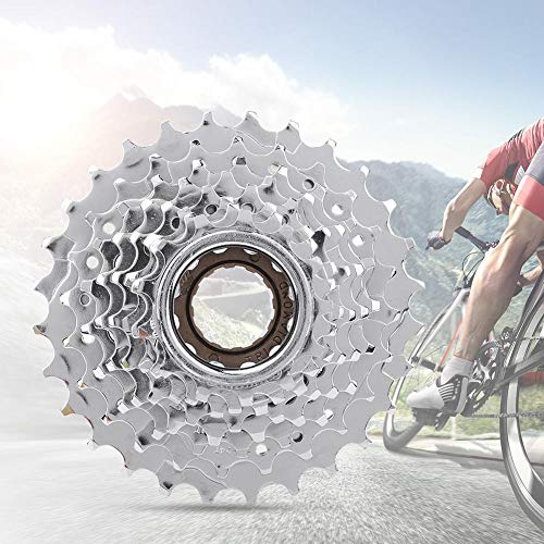 Volante traseiro de bicicleta com resistência ao desgaste brilhante, montanha de(8 speed-chrome plat