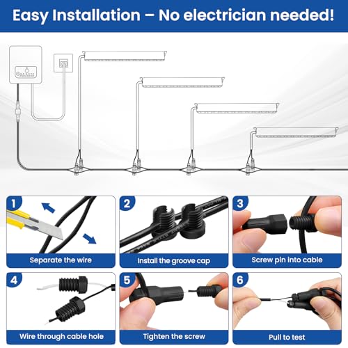 ZZXX All-in-One Retaining Wall Lights with Transformer, 2700K Step Lights by ZZXX - Used condition - Image 6