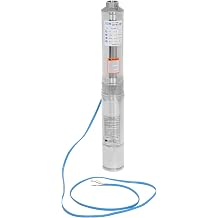 3.8" OD Pipe Deep Well Submersible Pumps, 110V/60Hz 1.5KW 2HP 1.25" Outlet Stainless Steel Water Well Pump with 9.84ft Power Cord for Farm Irrigation,3420r/min